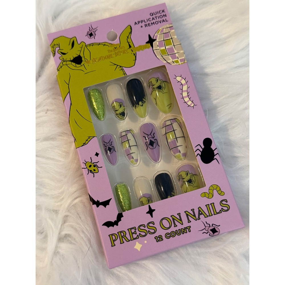 Disney Nightmare Before Christmas Oogie Boogie Press On Nails 12 Count New